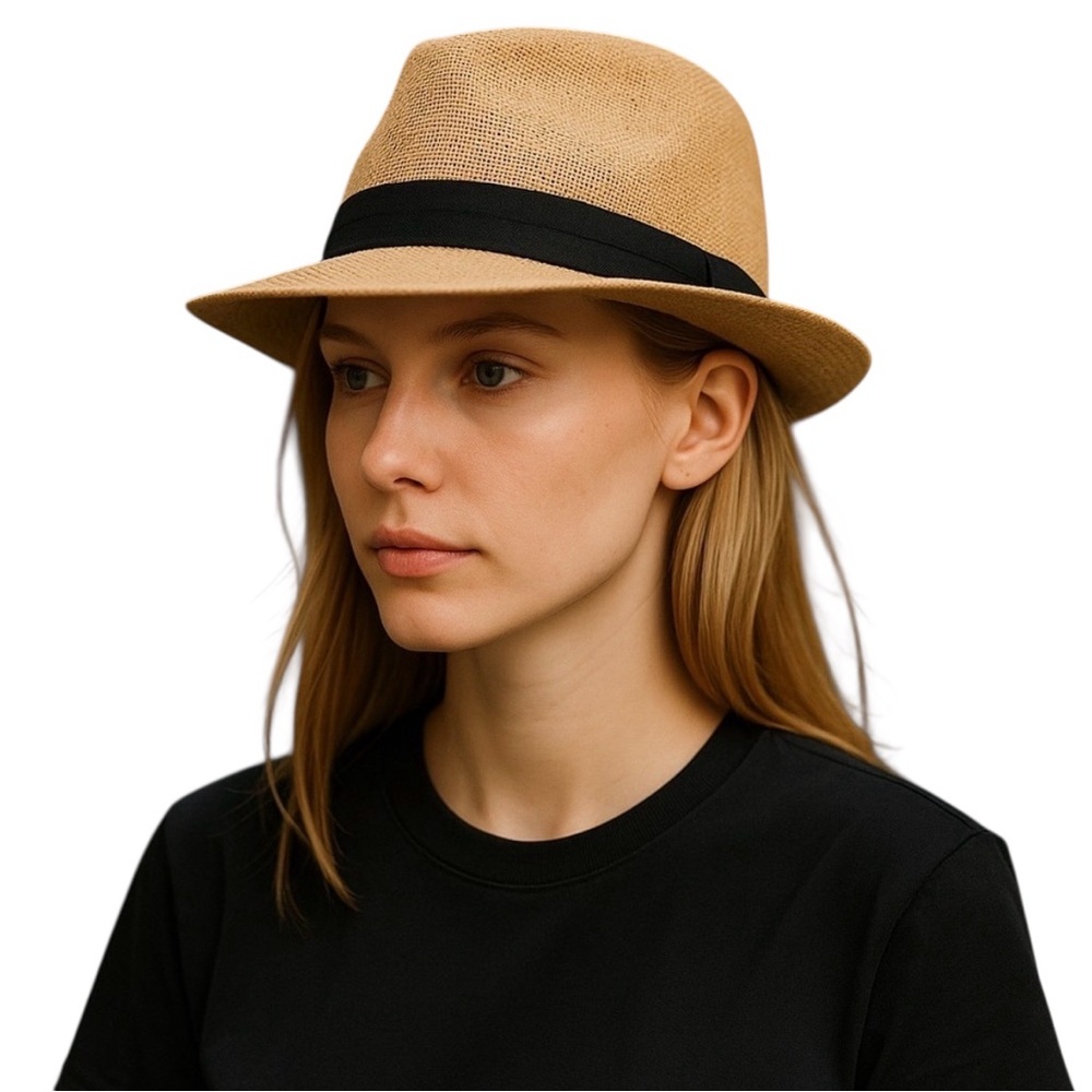 Fedora quiet luxury old money 100% straw boho hat